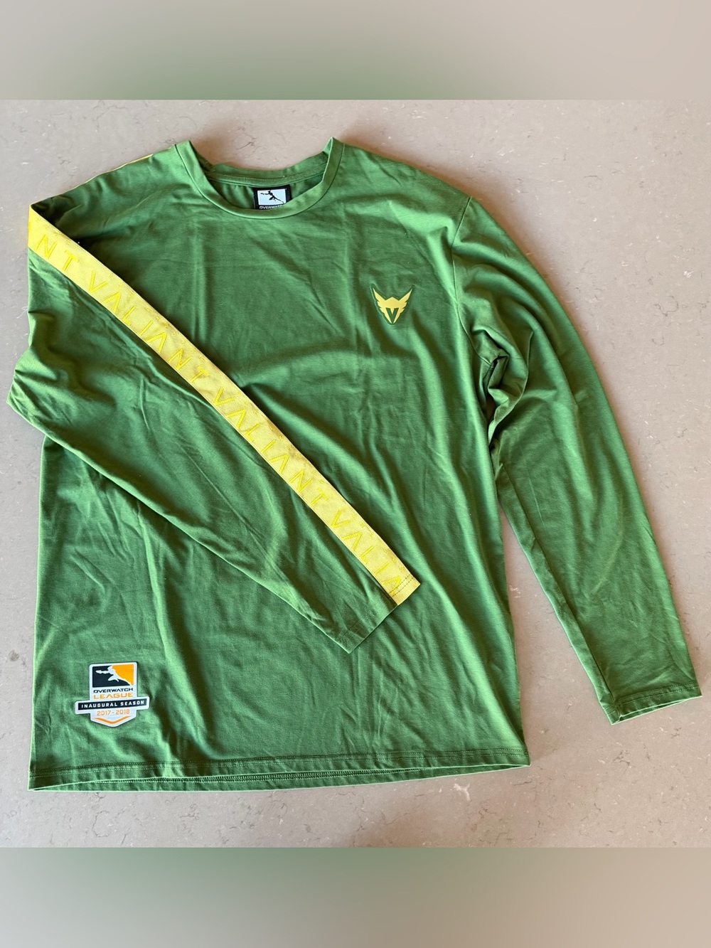 NWOT Blizzard Overwatch League LA Valliant Long-Sleeve Tee Shirt 2XL 2017-2018